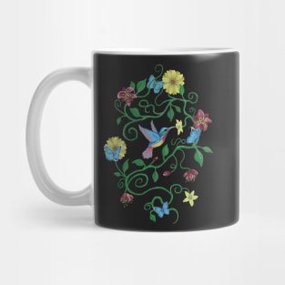 Colibri and butterflys Mug